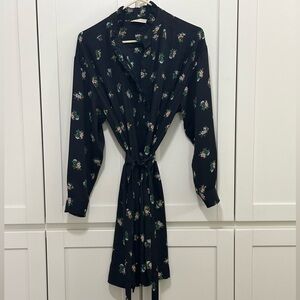 Tory Burch Daybreak Ditsy Ruffle-front Cora dress size 6